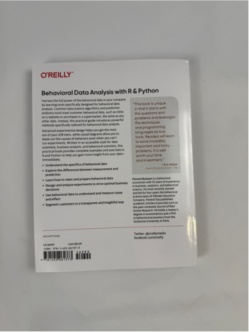 Behavioral Data Analysis with R & Python : Customer-Driven Data for Real ... - Picture 6 of 16
